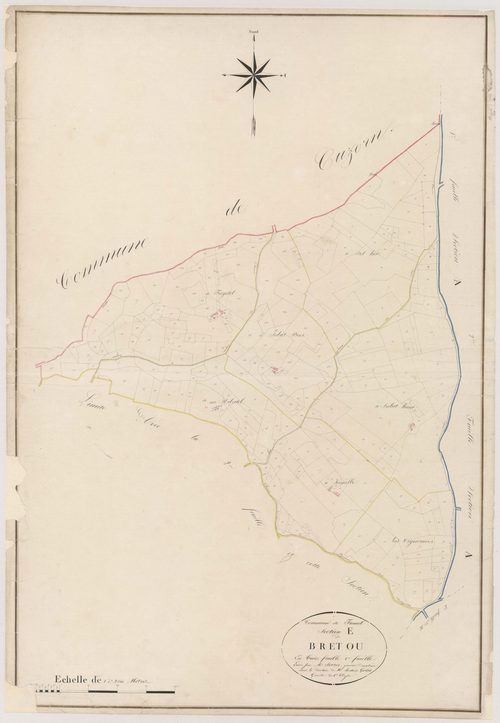 Plan napoléonien, atlas-E1 Bretou, Fumel