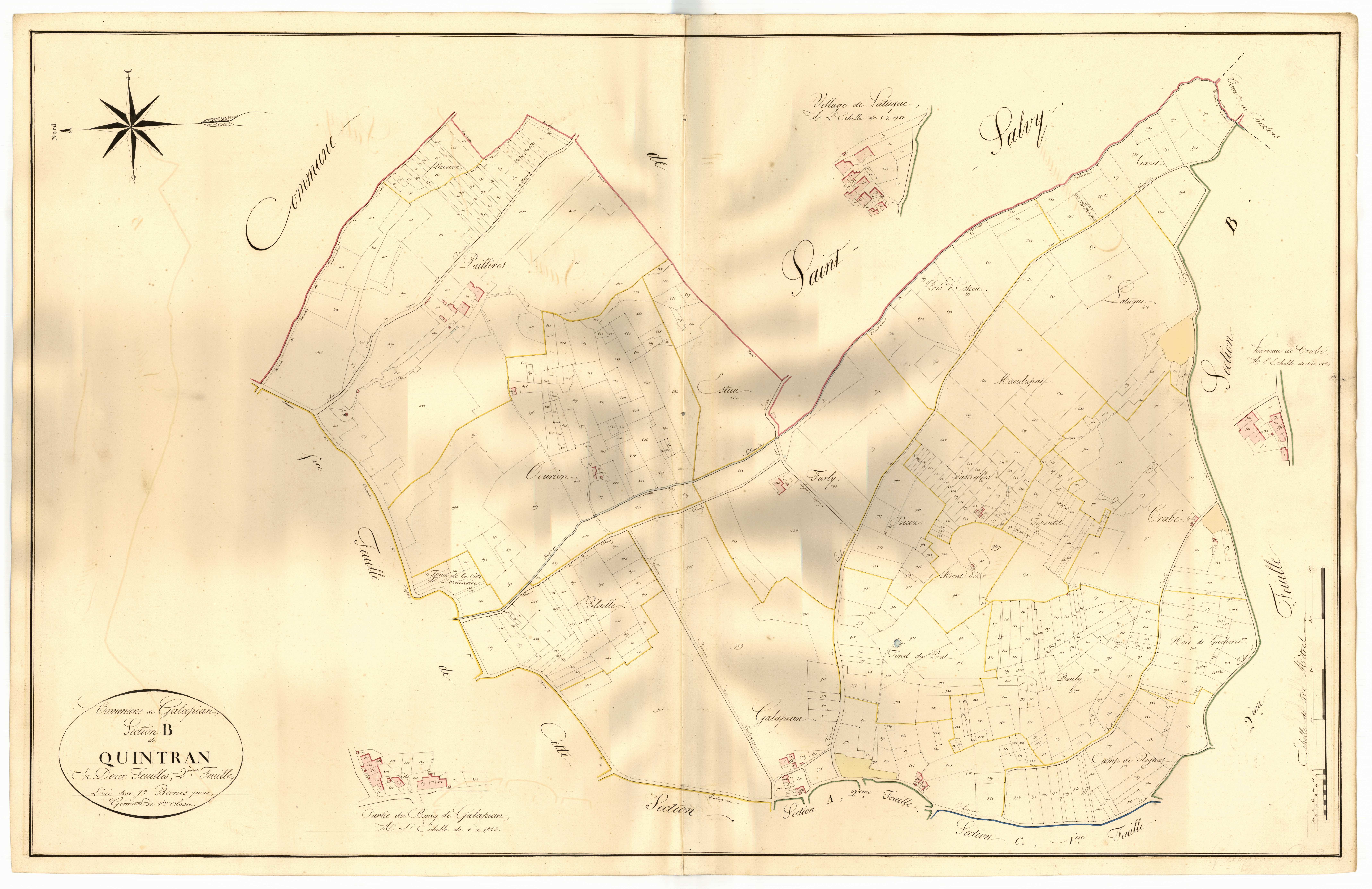 Plan napoléonien, atlas-B2 Quintran, Galapian
