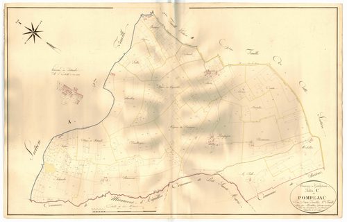Plan napoléonien, atlas-C1 Pompéjac, Galapian