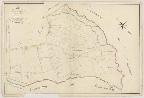 Plan napoléonien, atlas-A2 Le Luc, Gaujac