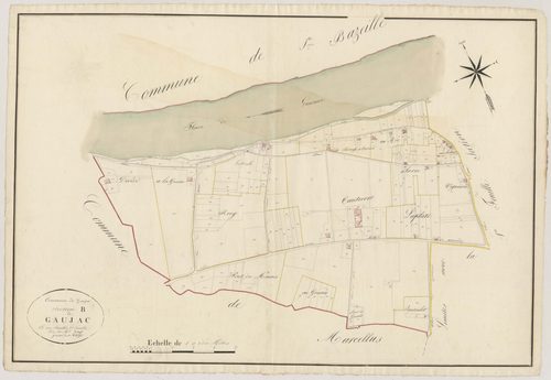 Plan napoléonien, atlas-B1 Gaujac, Gaujac