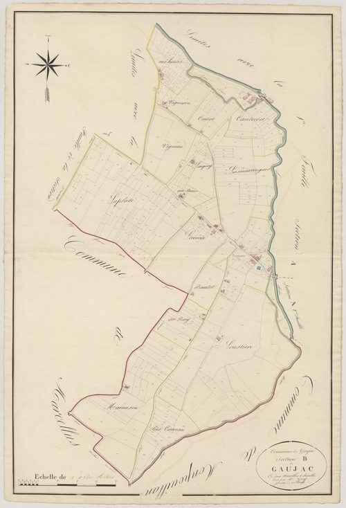 Plan napoléonien, atlas-B2 Gaujac, Gaujac