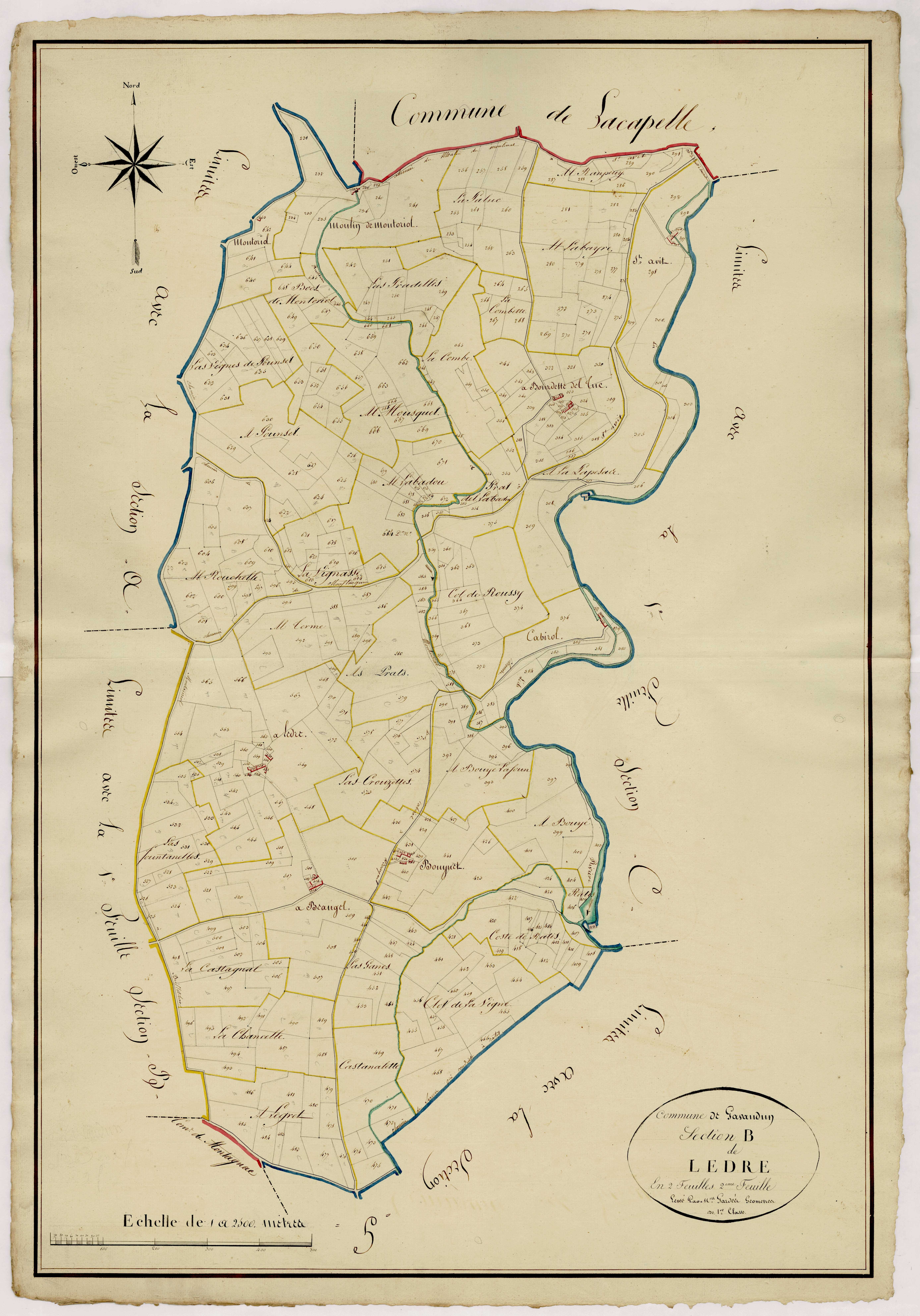 Plan napoléonien, atlas-B2 Lèdre, Gavaudun