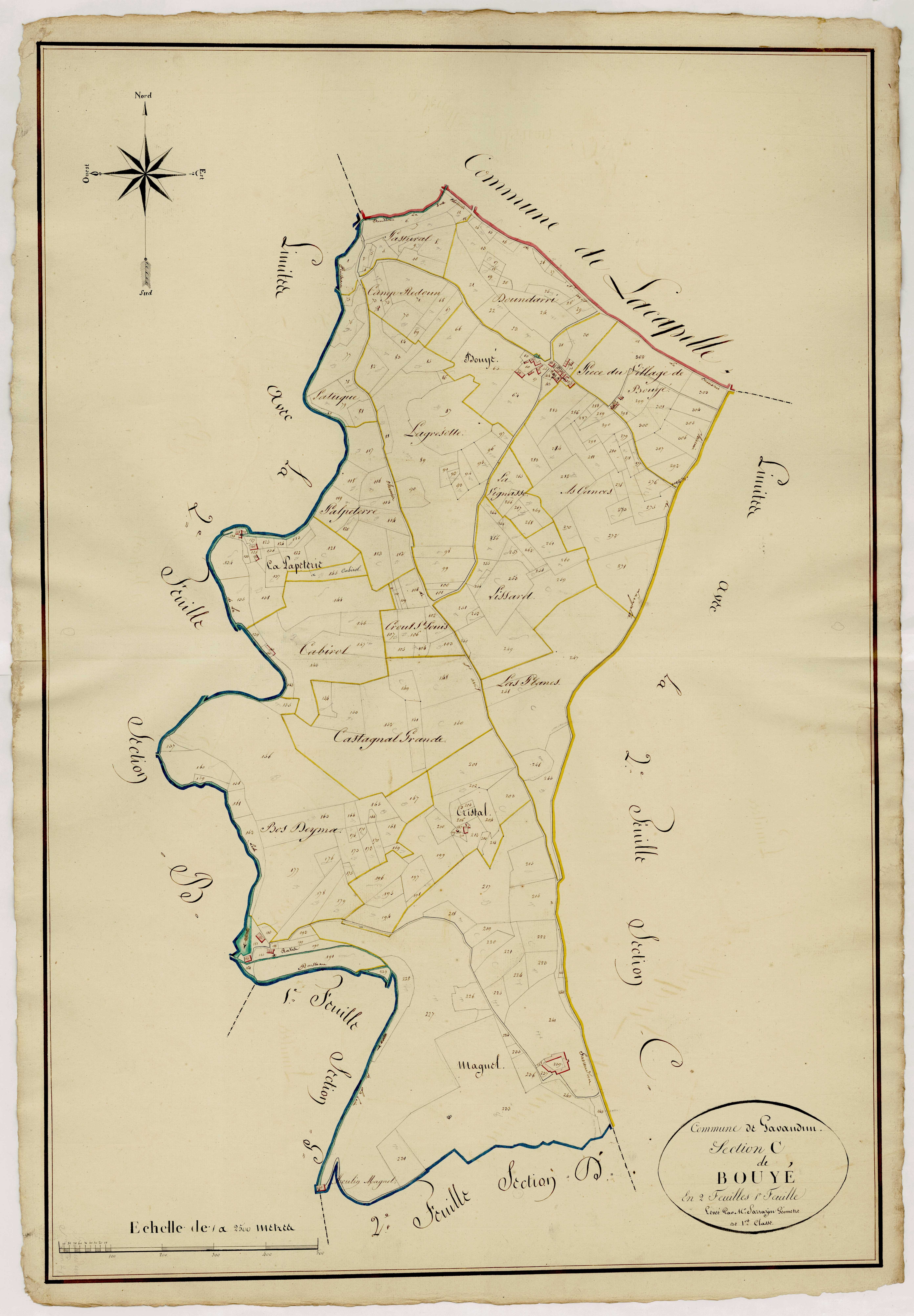 Plan napoléonien, atlas-C1 Bouyé, Gavaudun