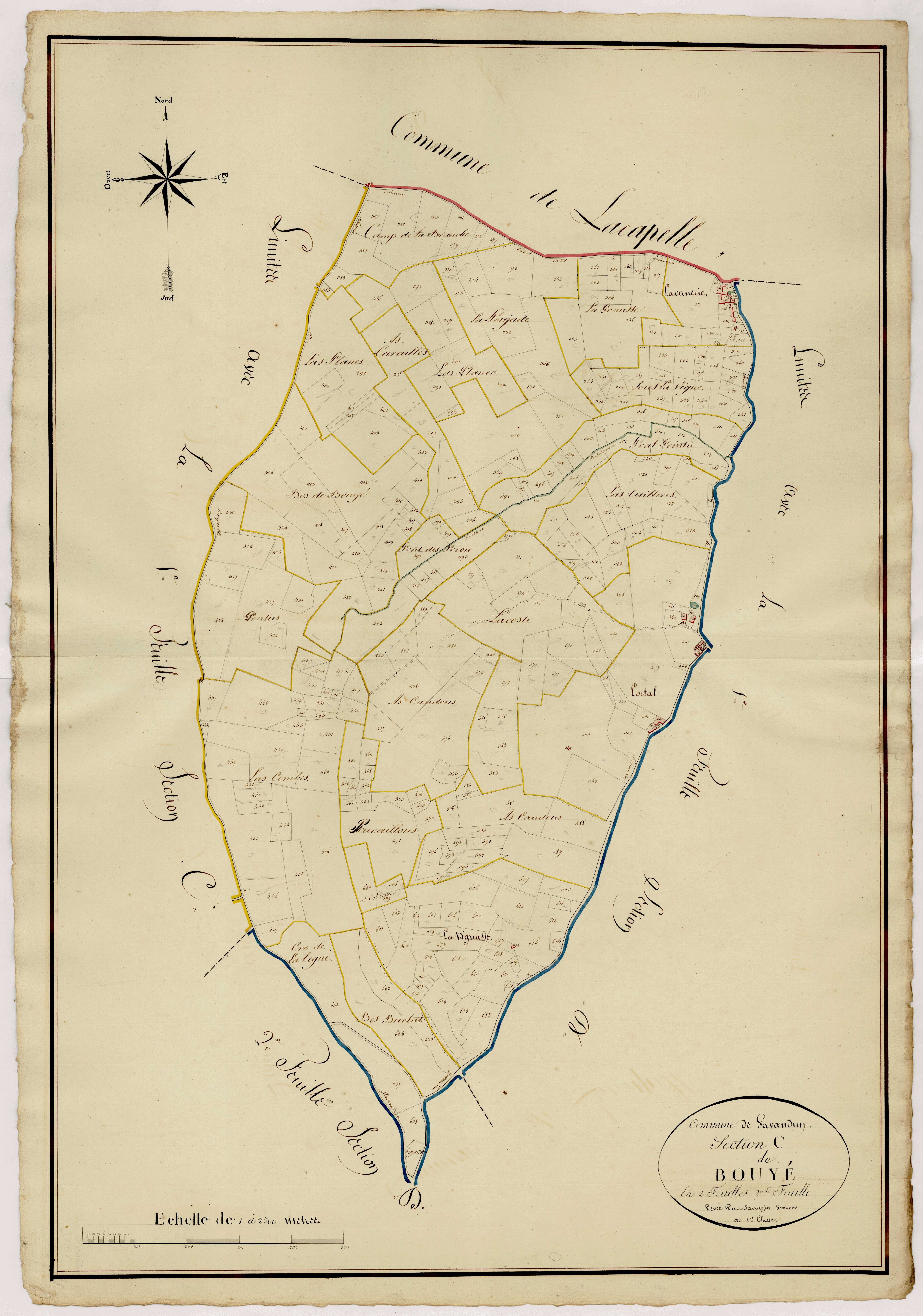 Plan napoléonien, atlas-C2 Bouyé, Gavaudun