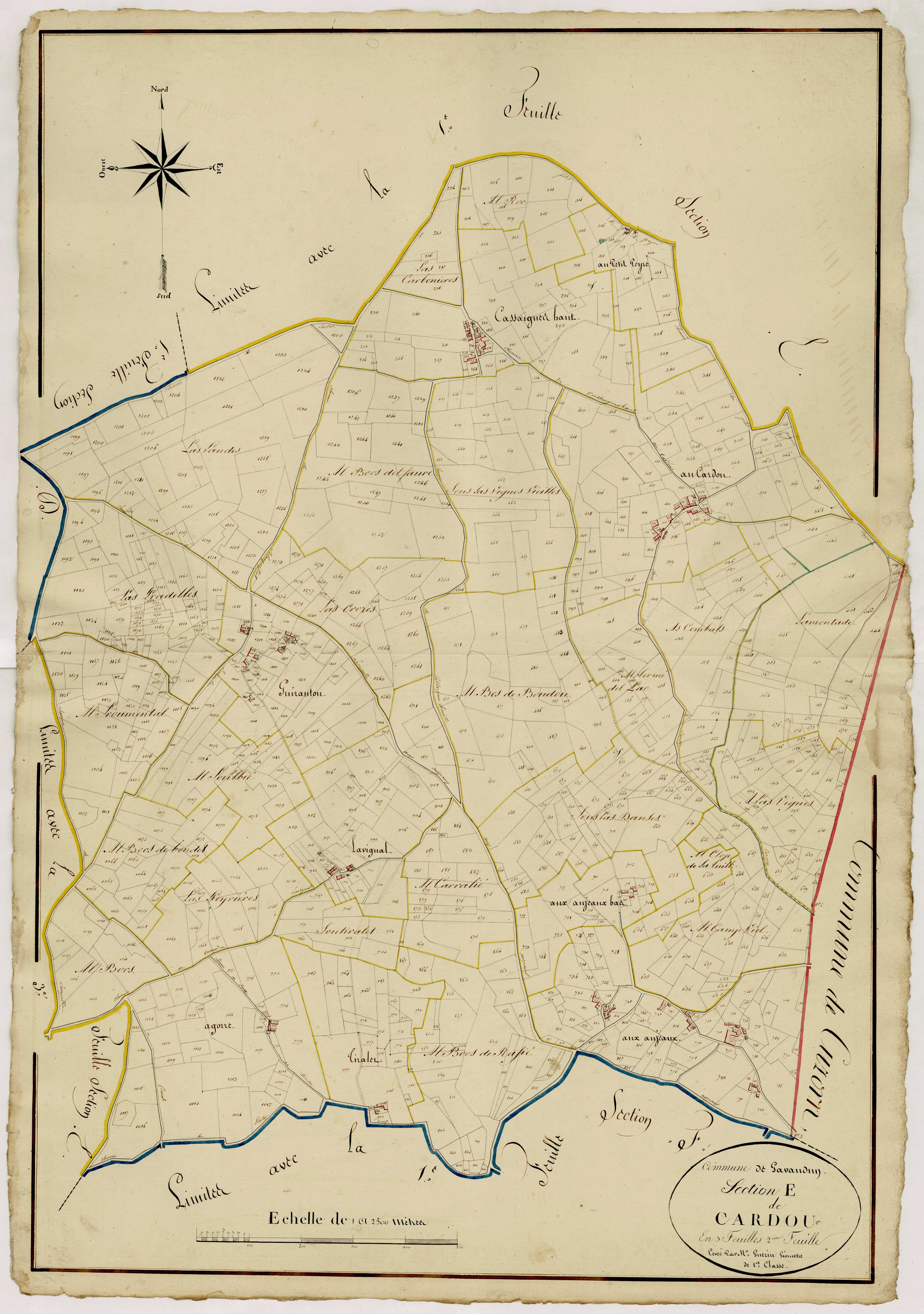 Plan napoléonien, atlas-E2 Cardou, Gavaudun