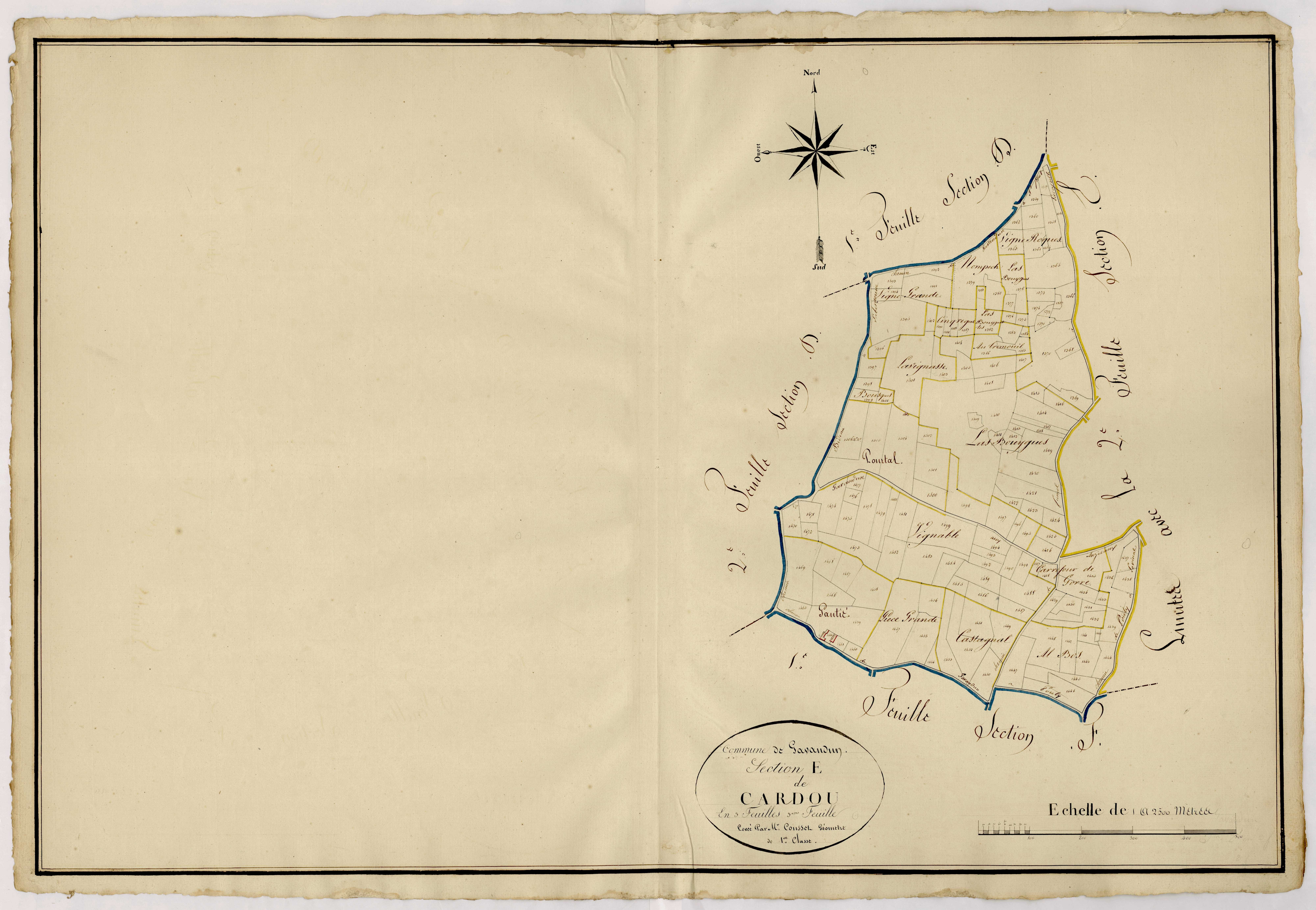 Plan napoléonien, atlas-E3 Cardou, Gavaudun