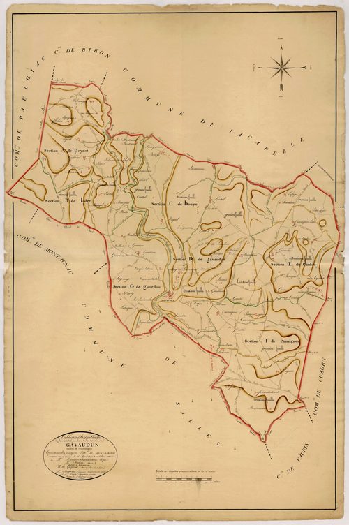 Plan napoléonien, atlas-TA, Gavaudun