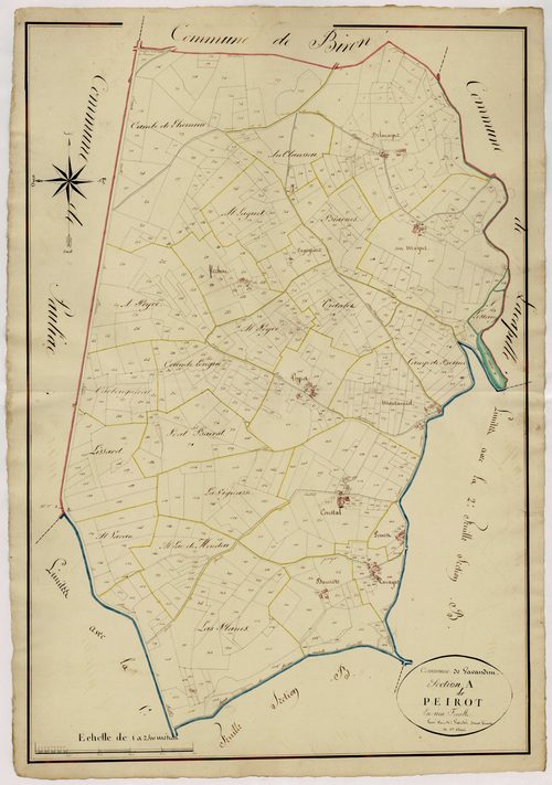 Plan napoléonien, atlas-A Peyrot, Gavaudun