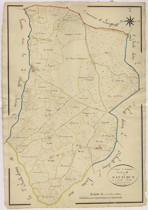 Plan napoléonien, atlas-D1 Gavaudun, Gavaudun