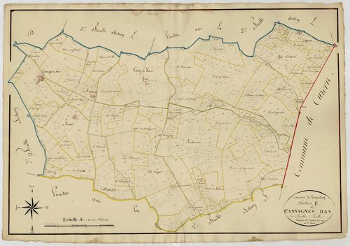 Plan napoléonien, atlas-F1 Cassagnes-Bas, Gavaudun