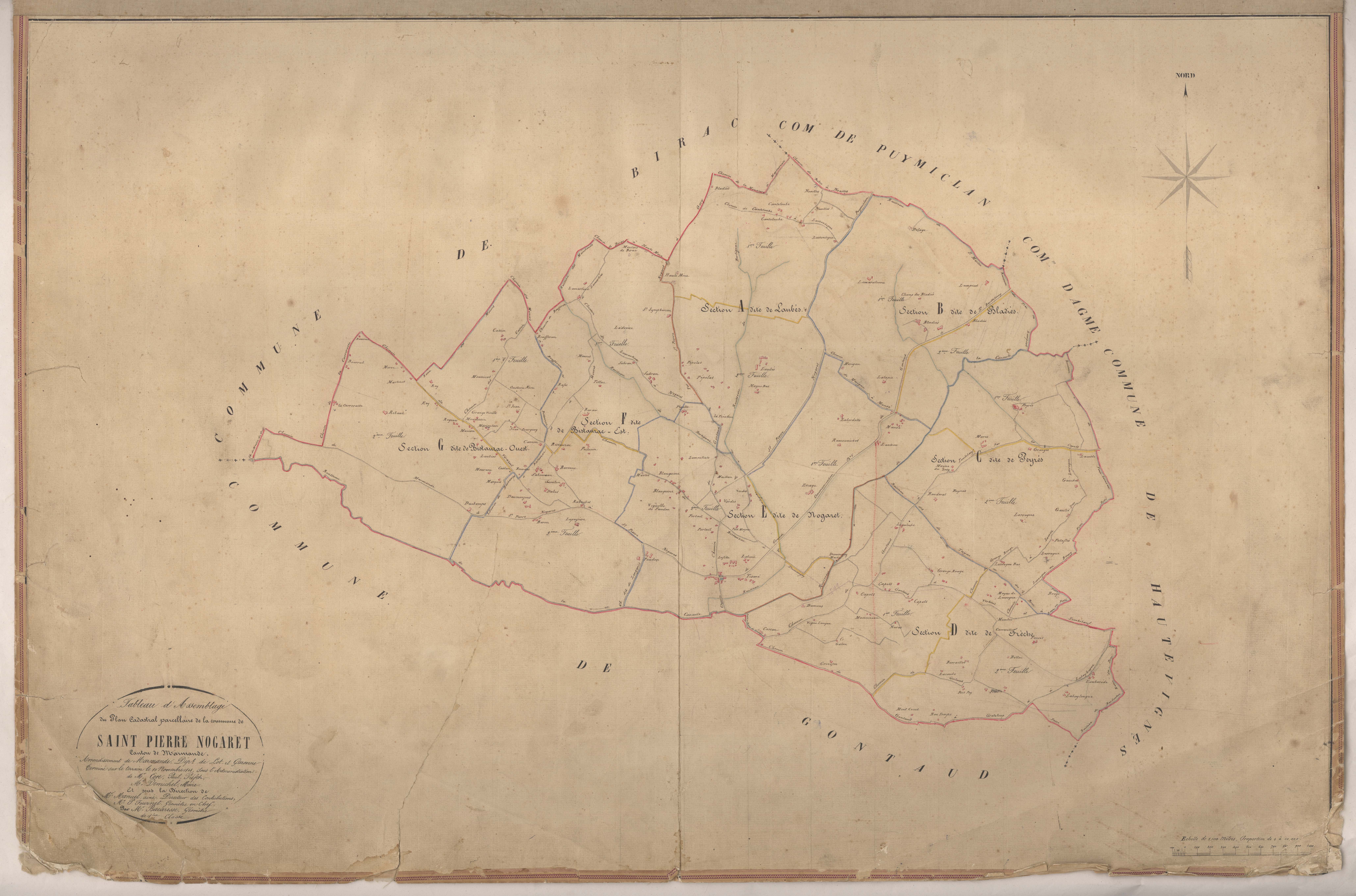 Plan napoléonien-TA, Gontaud-de-Nogaret