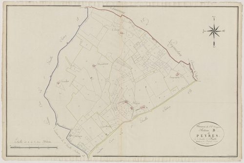 Plan primitif, atlas-B1 Peyres, Gontaud-de-Nogaret