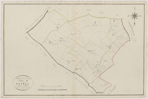 Plan primitif, atlas-B3 Peyres, Gontaud-de-Nogaret