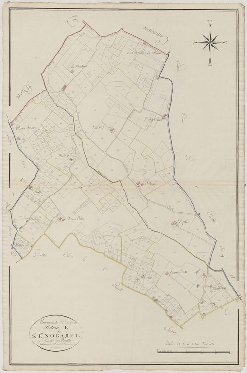 Plan primitif, atlas-E1 Saint-Pierre-Nogaret, Gontaud-de-Nogaret