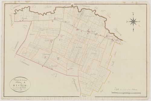 Plan primitif, atlas-A1 Ricaud, Gontaud-de-Nogaret