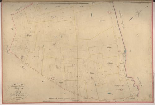 Plan napoléonien-A2 Ricaud, Gontaud-de-Nogaret