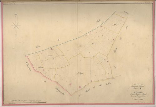 Plan napoléonien-B3  Jeandepeys, Gontaud-de-Nogaret