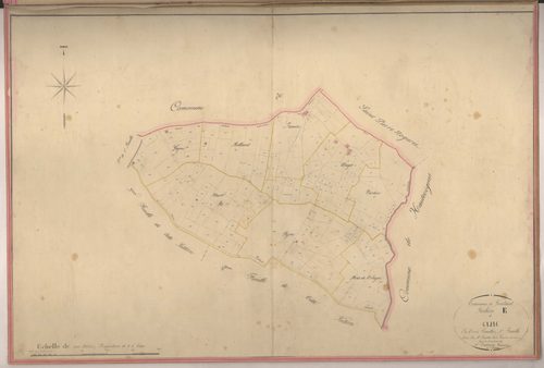 Plan napoléonien-E1 Gajac  E1 Gajac, Gontaud-de-Nogaret