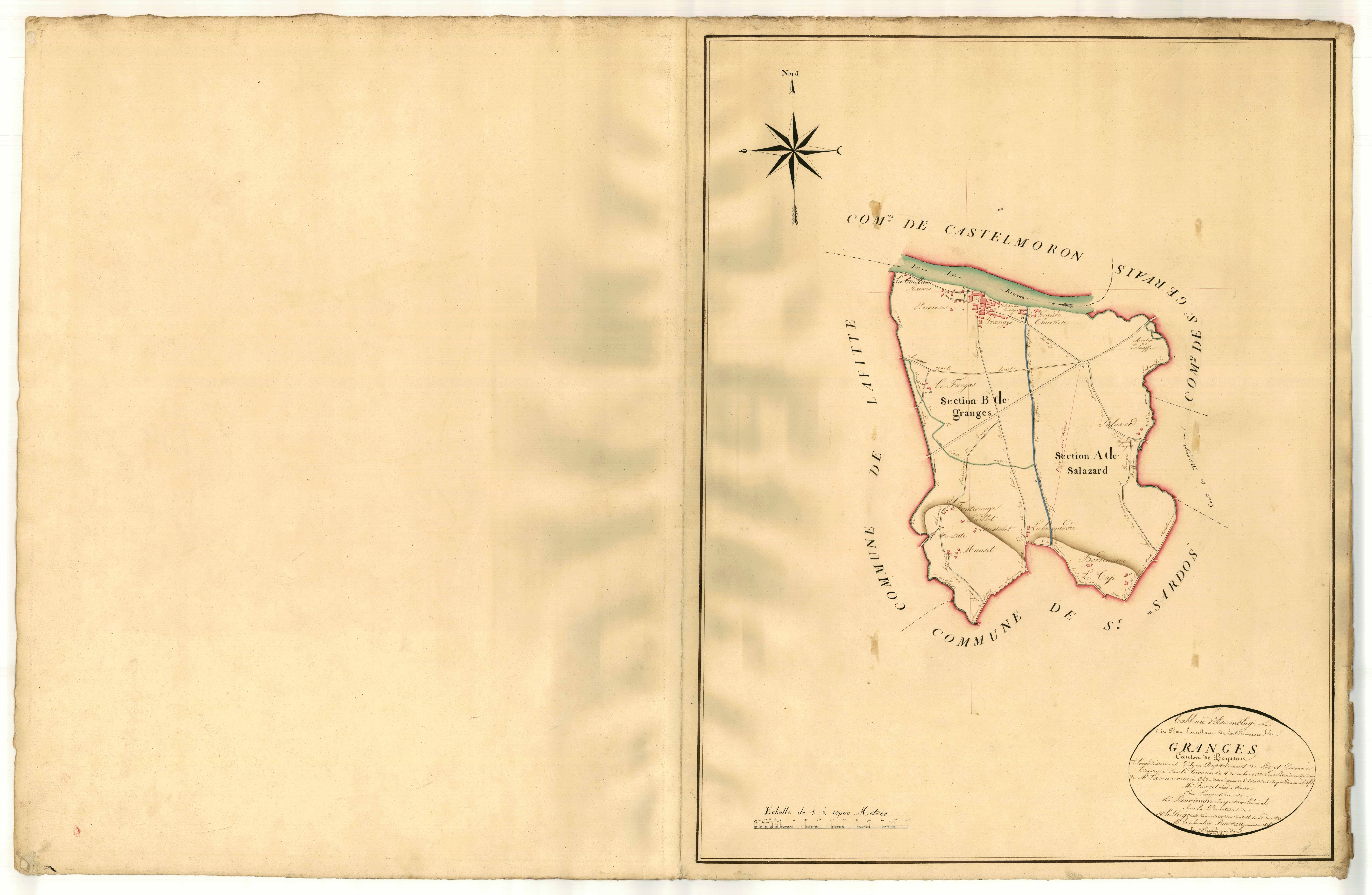 Plan napoléonien, atlas-TA, Granges-sur-Lot