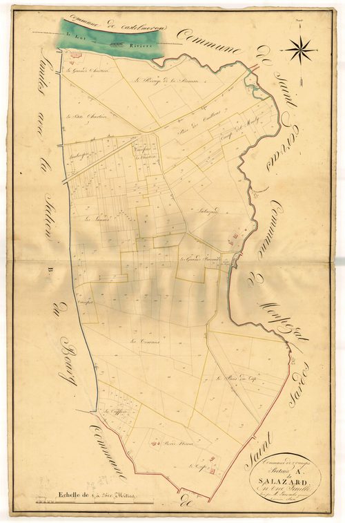 Plan napoléonien, atlas-A Salazard, Granges-sur-Lot