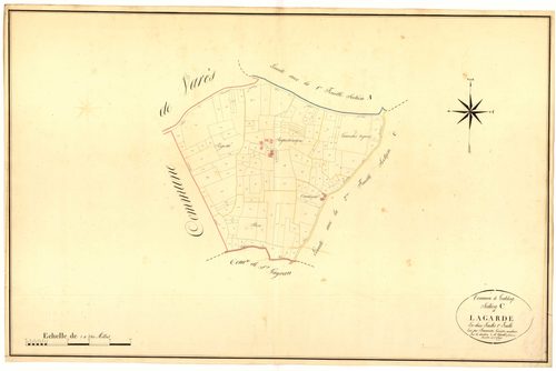 Plan napoléonien, atlas-C1 Lagarde, Grateloup-Saint-Gayrand