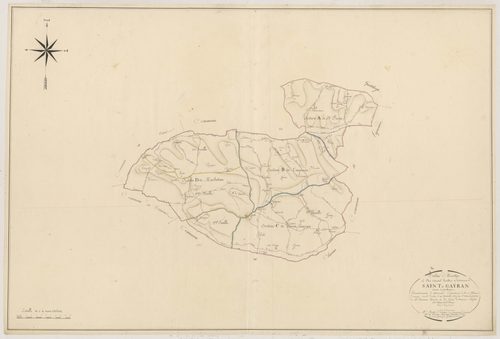 Plan napoléonien, atlas-TA, Saint-Gayrand (voir Grateloup)