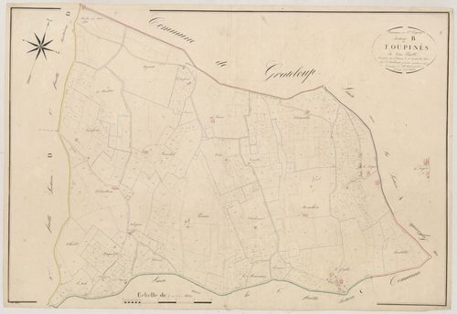 Plan napoléonien, atlas-B Loupinès, Saint-Gayrand (voir Grateloup)