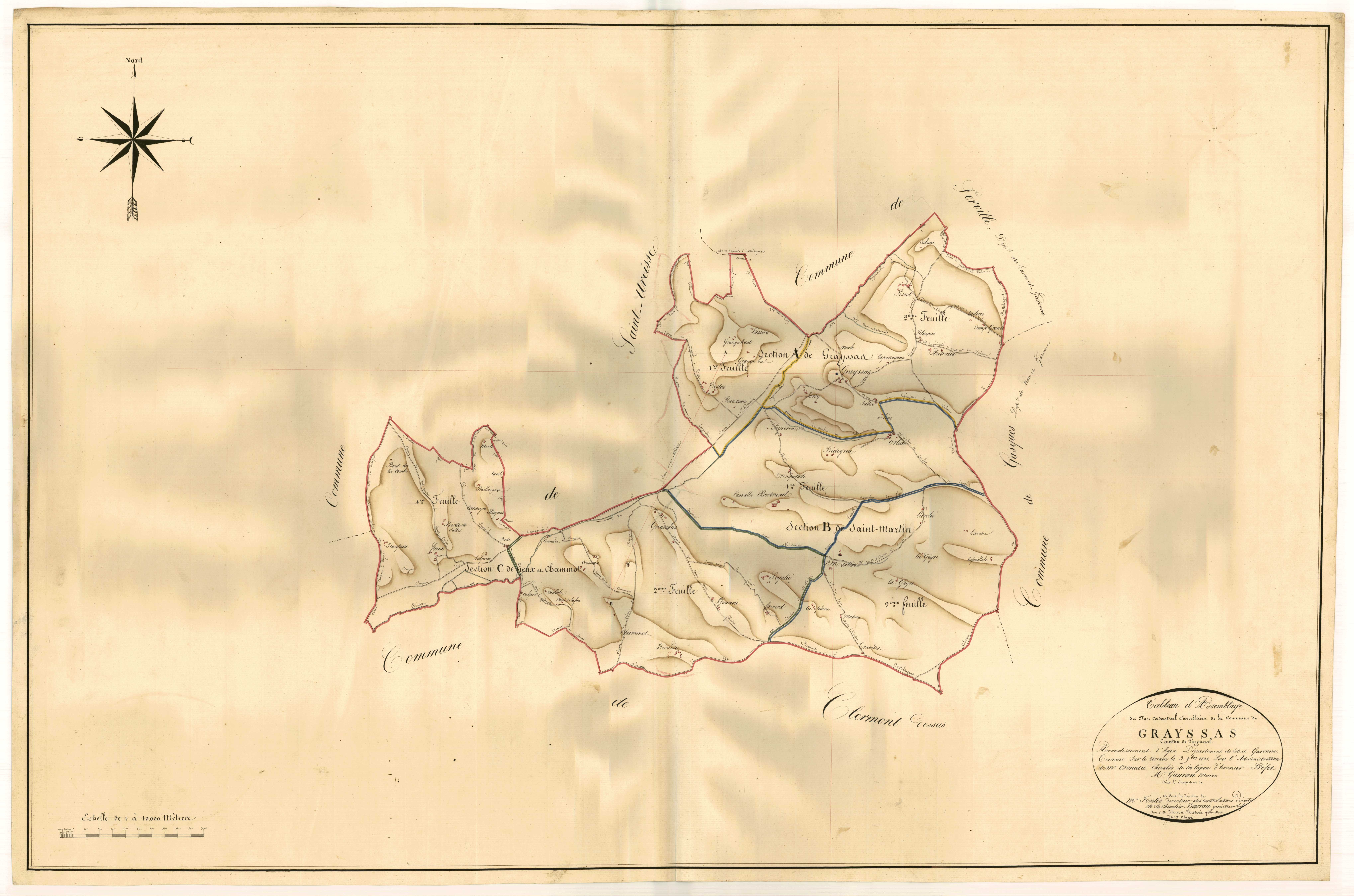 Plan napoléonien, atlas-TA, Grayssas