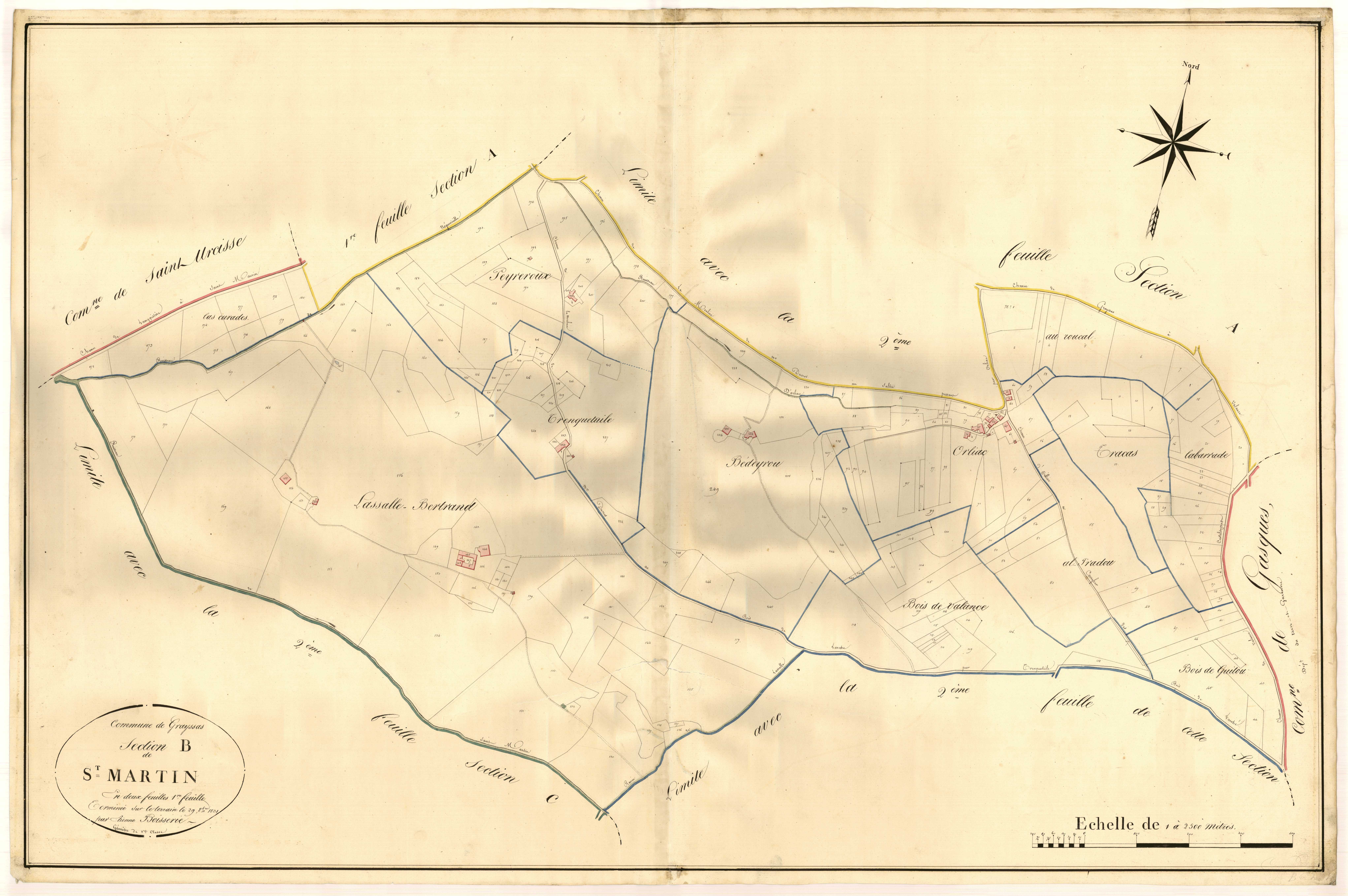 Plan napoléonien, atlas-B1 Saint-Martin, Grayssas