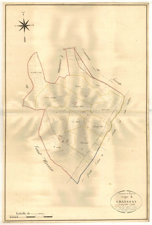 Plan napoléonien, atlas-A1 Grayssas, Grayssas