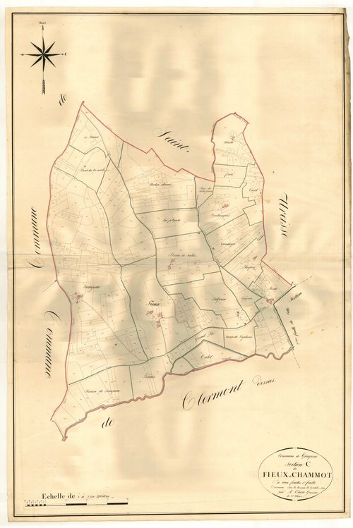 Plan napoléonien, atlas-C1 Fieux et Chammot, Grayssas