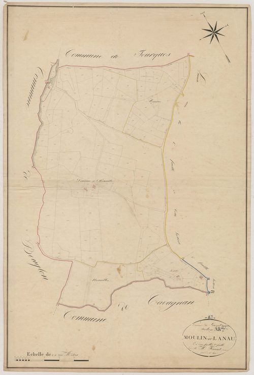 Plan napoléonien, atlas-A2 Moulinet-Lanau, Grézet-Cavagnan