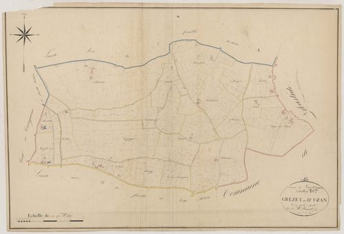 Plan napoléonien, atlas-B1 Grezet-et-d’Uzan, Grézet-Cavagnan