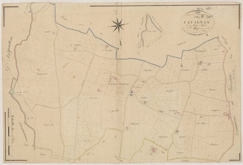 Plan napoléonien, atlas-D1 Cavagnan, Grézet-Cavagnan