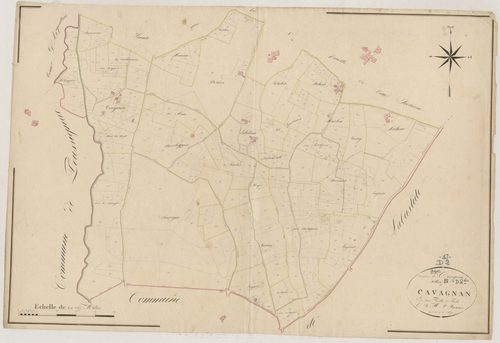 Plan napoléonien, atlas-D2 Cavagnan, Grézet-Cavagnan
