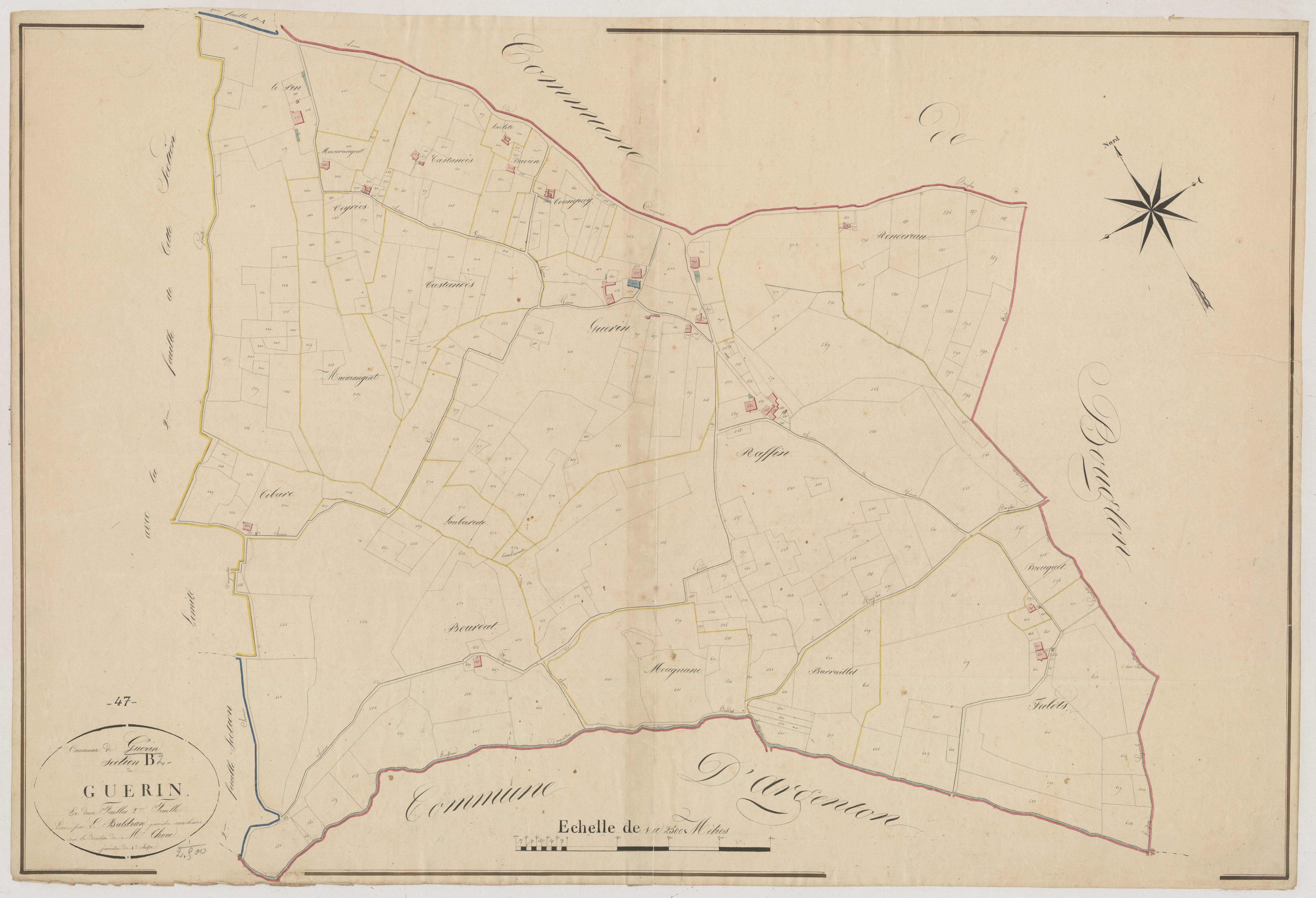 Plan napoléonien, atlas-B2 Guérin, Guérin