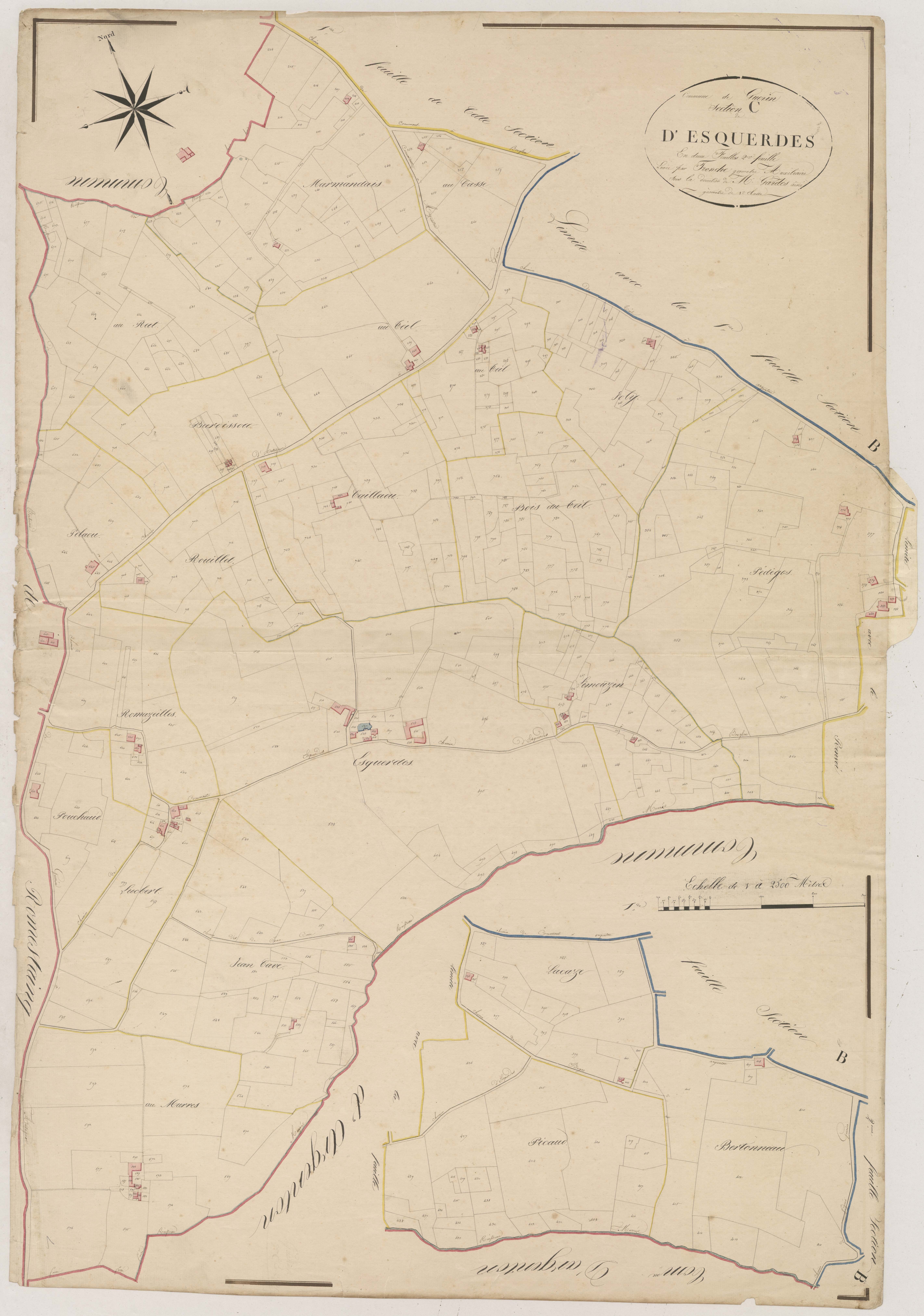 Plan napoléonien, atlas-C2 D’Esquerdes, Guérin
