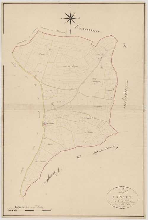 Plan napoléonien, atlas-A1 Fontet, Guérin