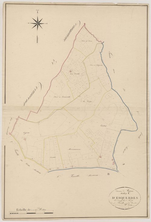 Plan napoléonien, atlas-C1 D’Esquerdes, Guérin