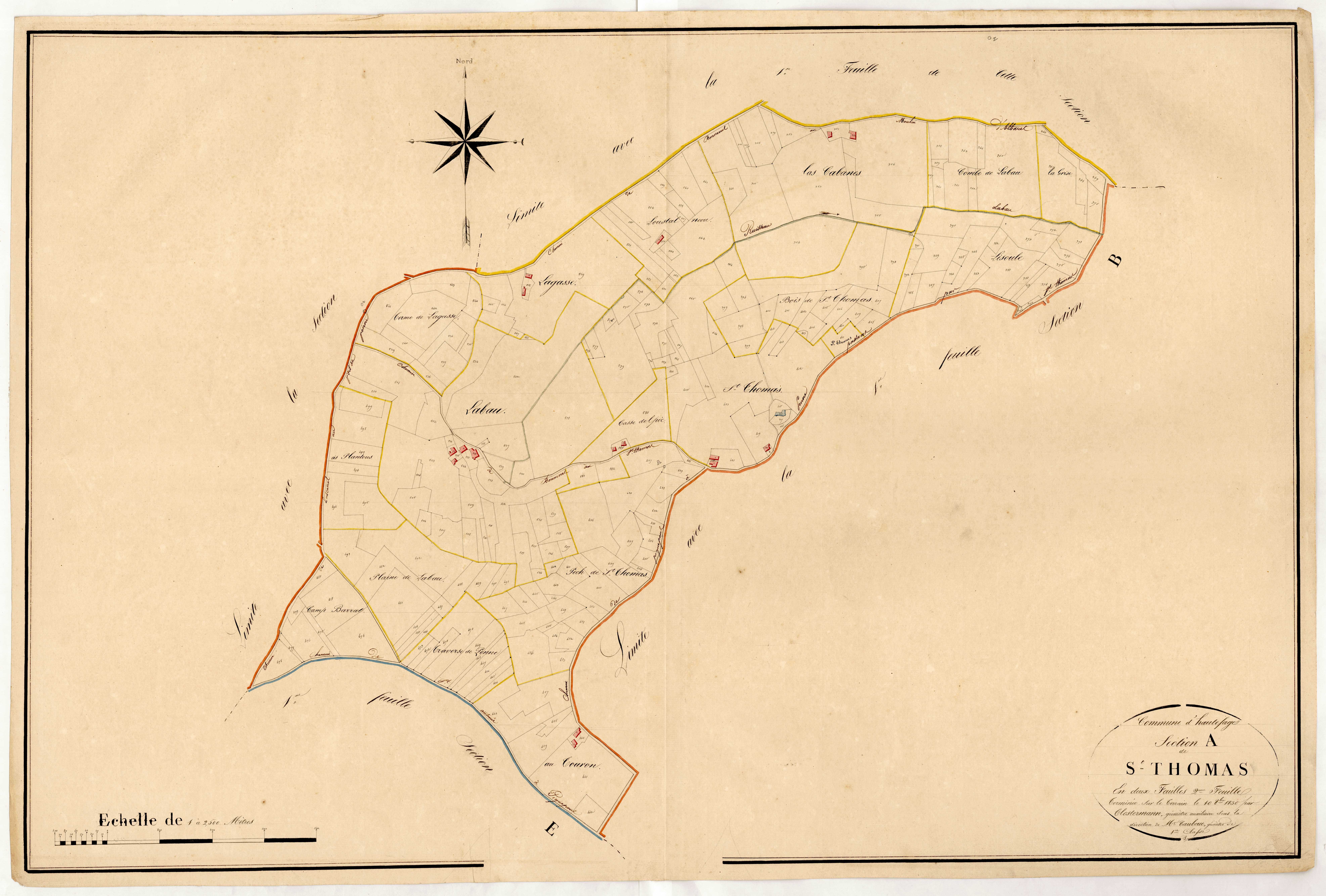 Plan napoléonien, atlas-A2 Saint-Thomas, Hautefage-la-Tour