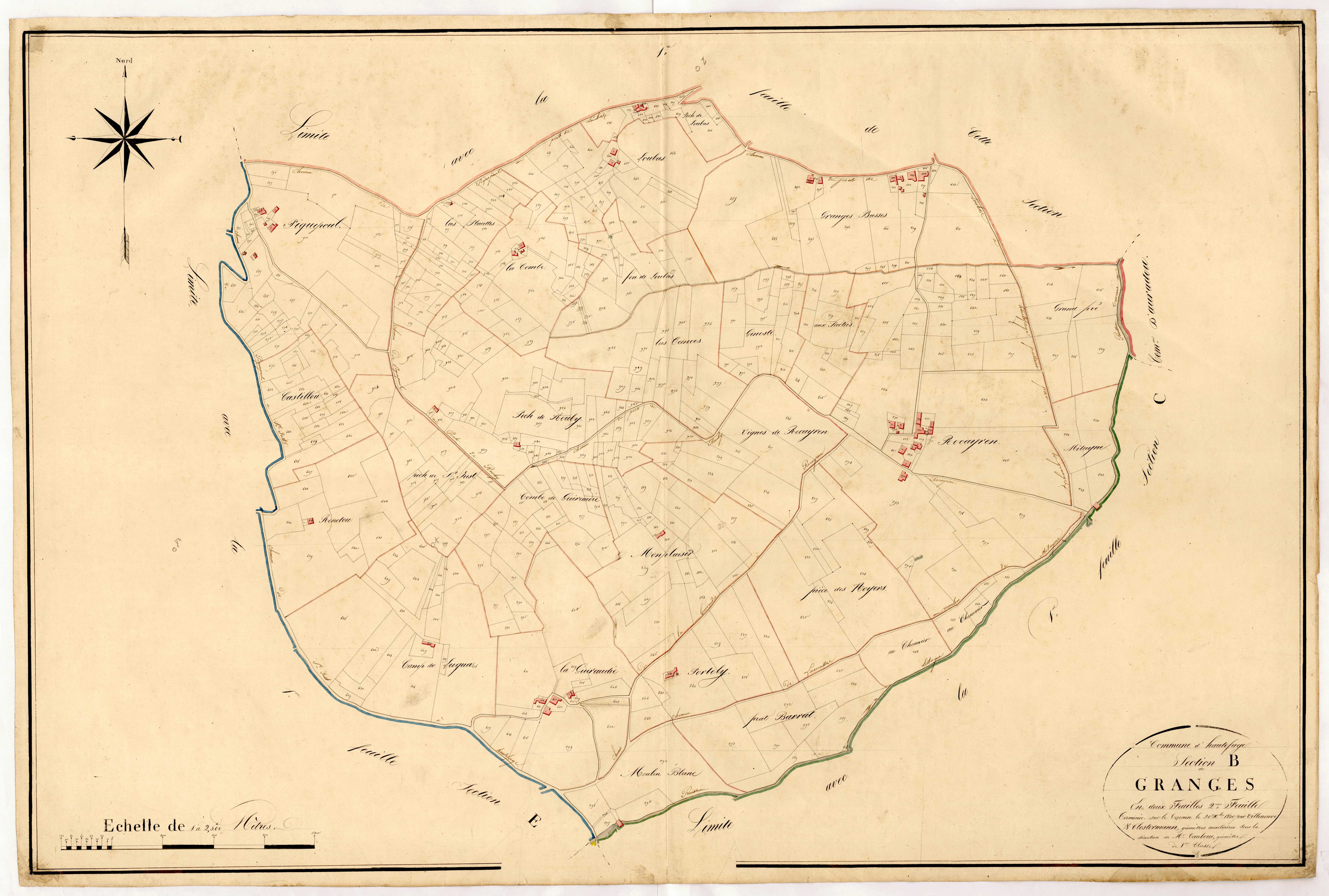 Plan napoléonien, atlas-B2 Granges, Hautefage-la-Tour