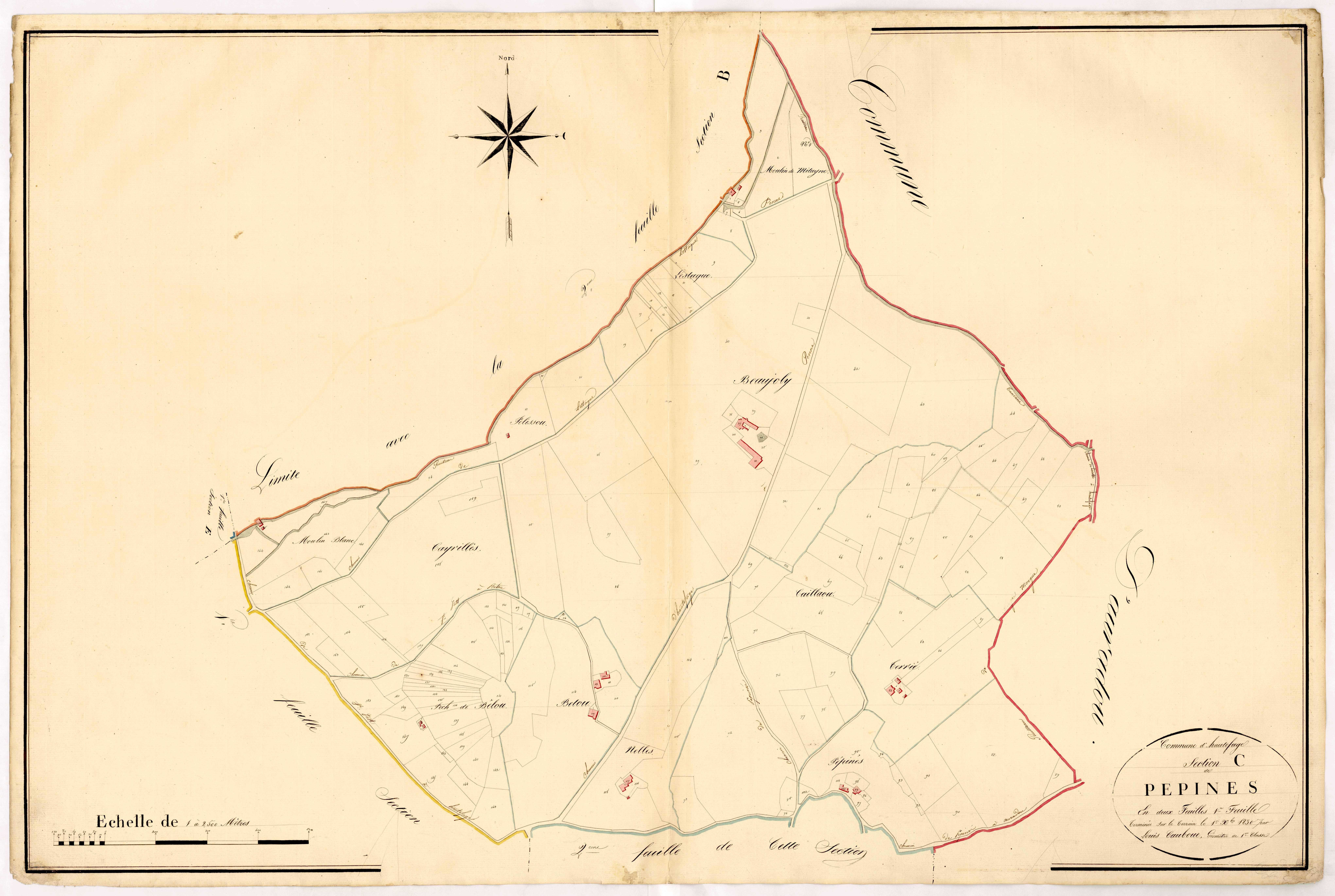 Plan napoléonien, atlas-C1 Pépines, Hautefage-la-Tour