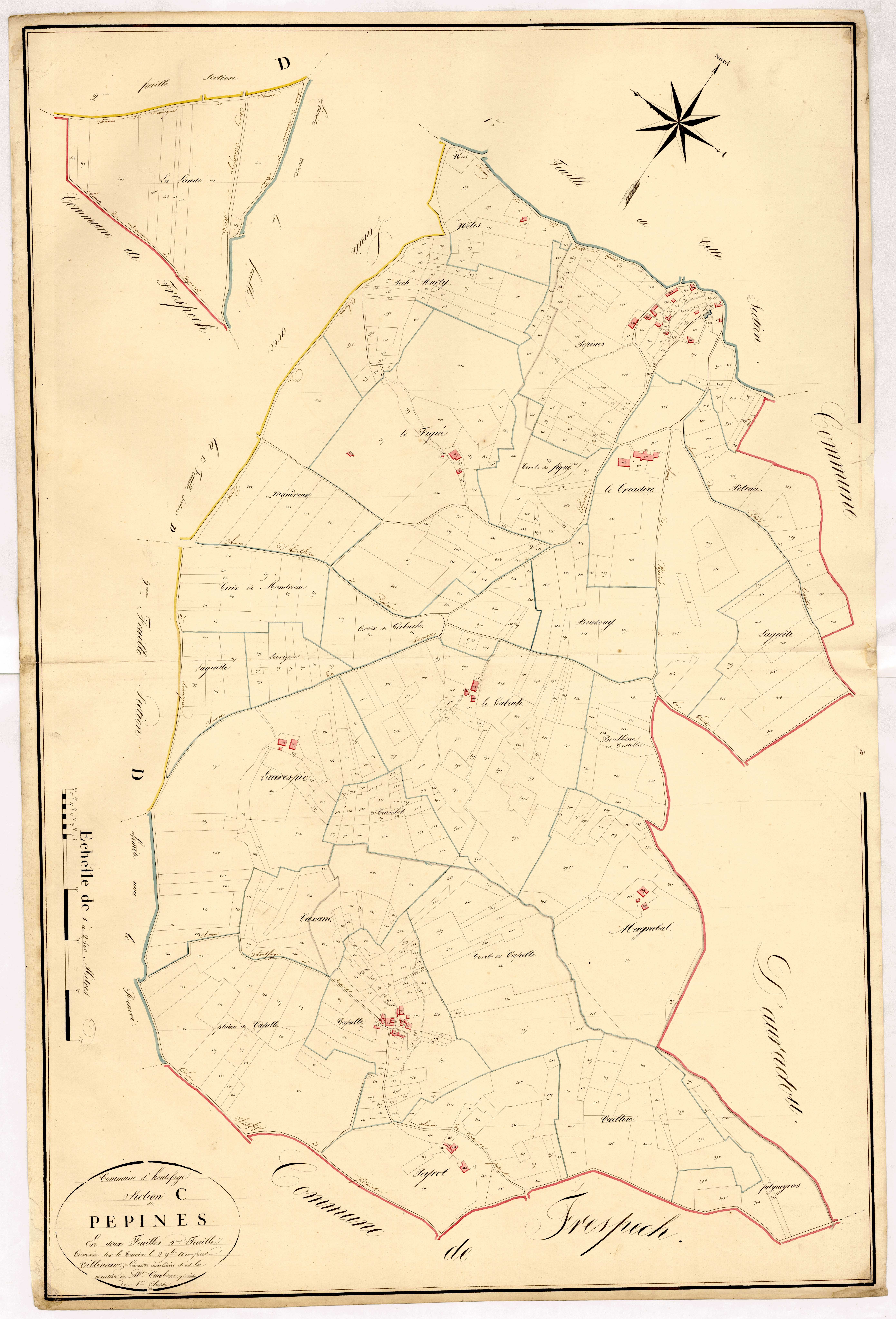 Plan napoléonien, atlas-C2 Pépines, Hautefage-la-Tour