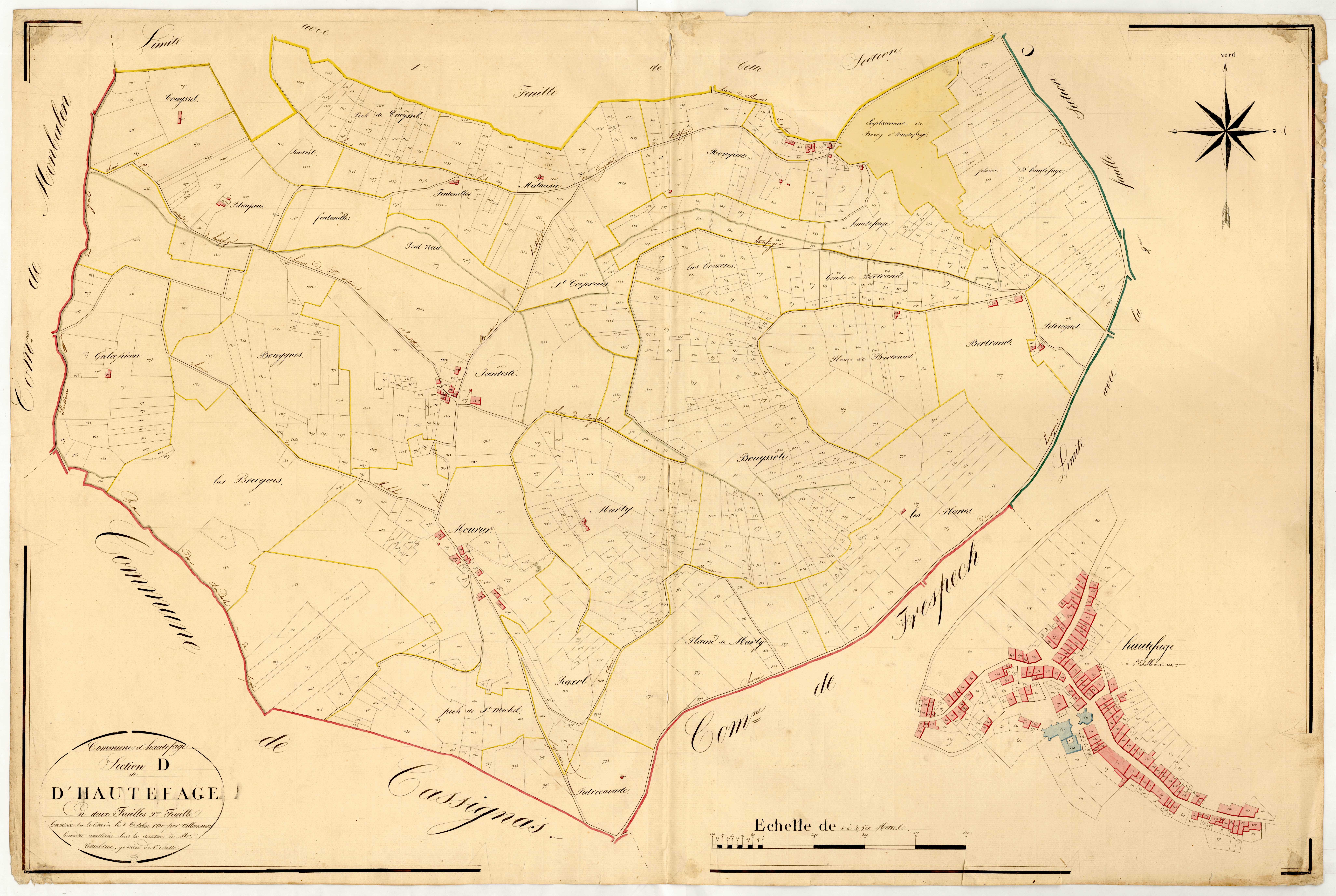 Plan napoléonien, atlas-D2 Hautefage, Hautefage-la-Tour