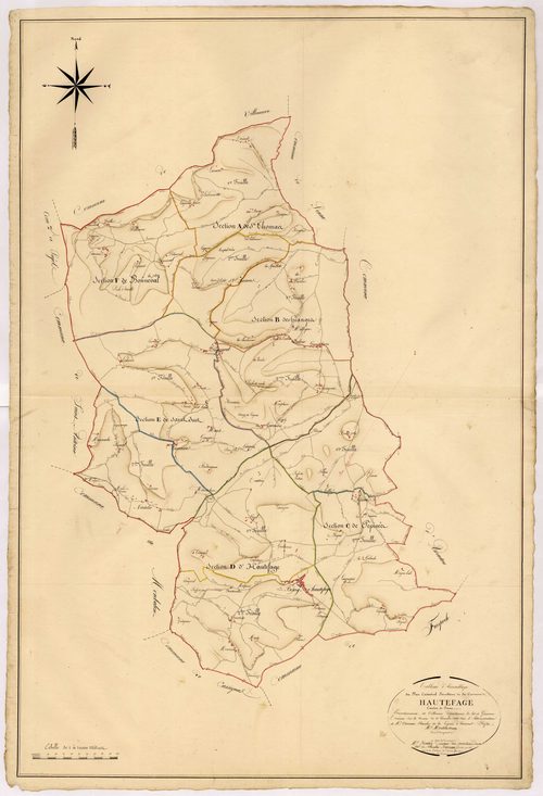 Plan napoléonien, atlas-TA, Hautefage-la-Tour