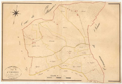Plan napoléonien, atlas-A1 Saint-Thomas, Hautefage-la-Tour
