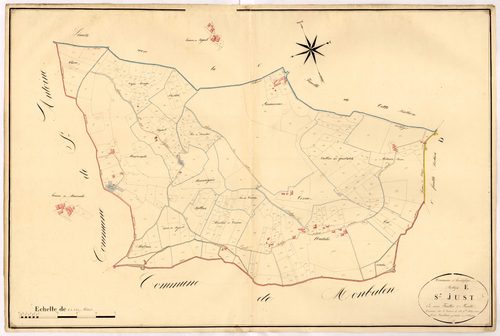 Plan napoléonien, atlas-E2 Saint-Just, Hautefage-la-Tour