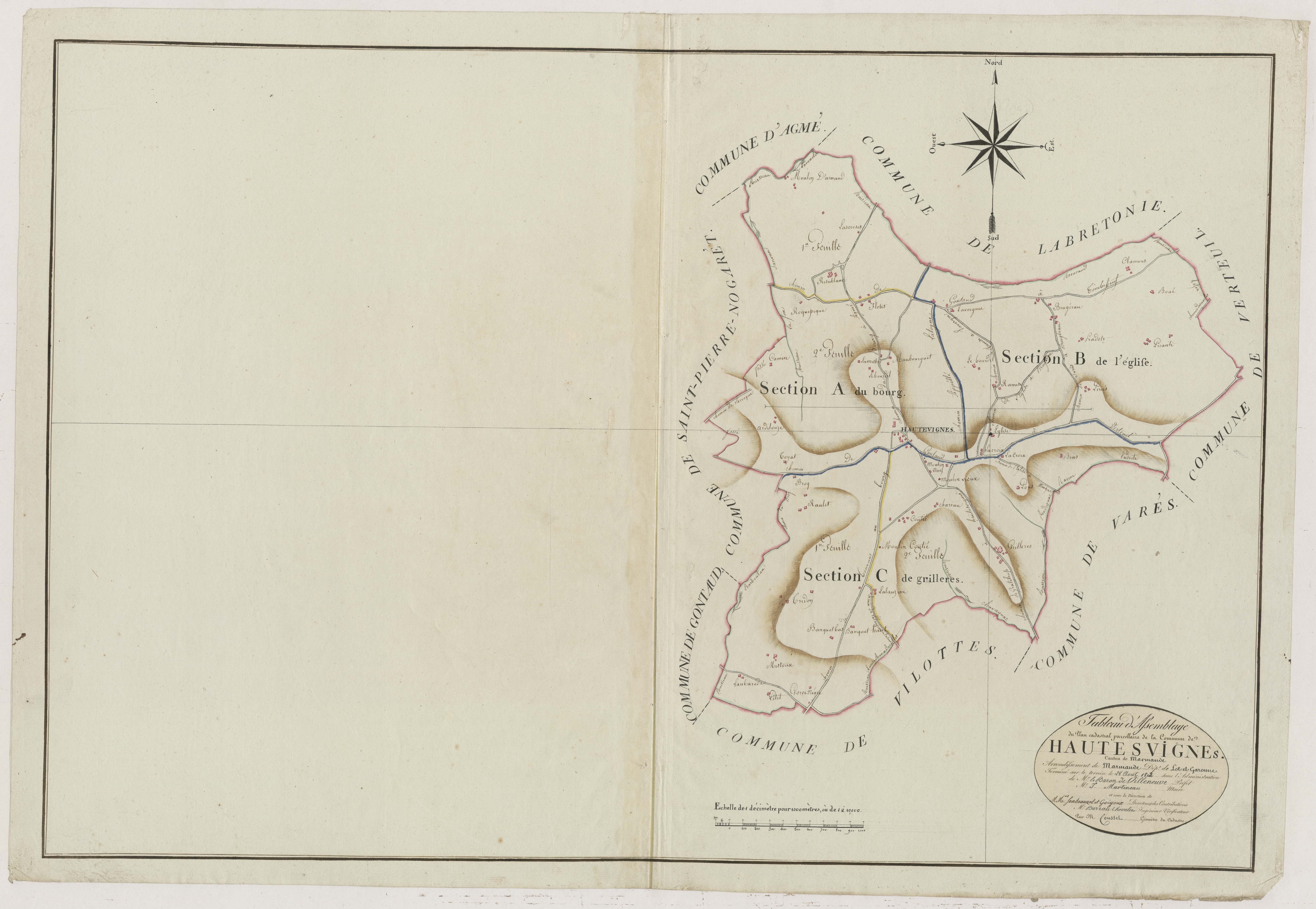 Plan primitif, atlas-TA, Hautesvignes