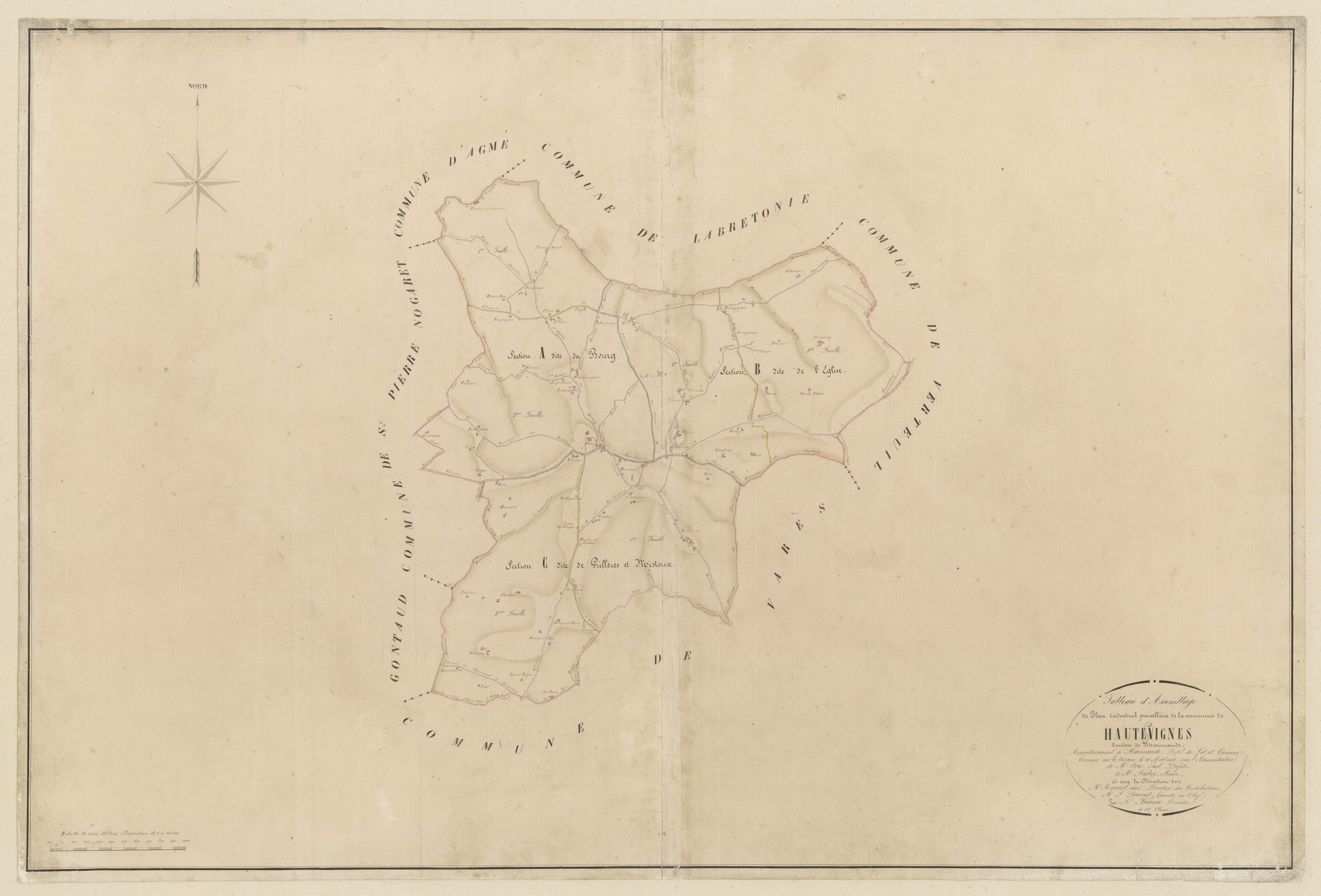 Plan napoléonien-TA, Hautesvignes